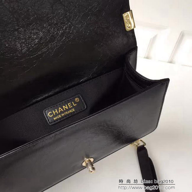 香奈兒CHANELCHANE2018FW款皺紋小牛皮單肩斜挎鏈條包 DSC2026